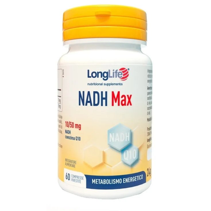 Longlife Nadh Max Integratore per Energia e Metabolismo 60 Compresse Rivestite