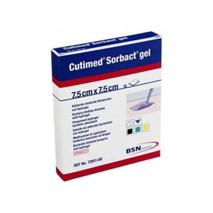 Essity Cutimed Sorbact Medicazione Idrofobica 7,5x7,5 cm