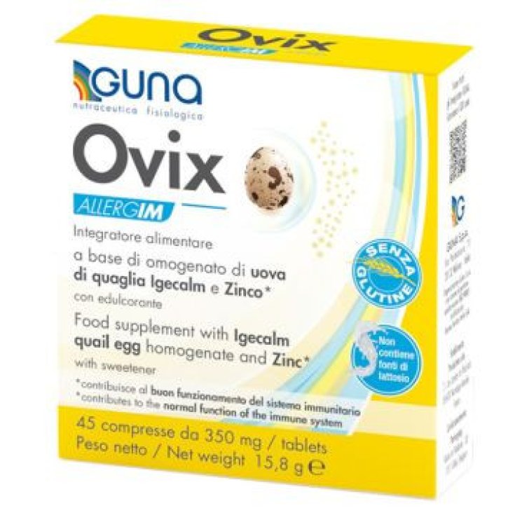 GUNA Ovix Allergim Integratore Alimentare per Difese Immunitarie, 45 Compresse
