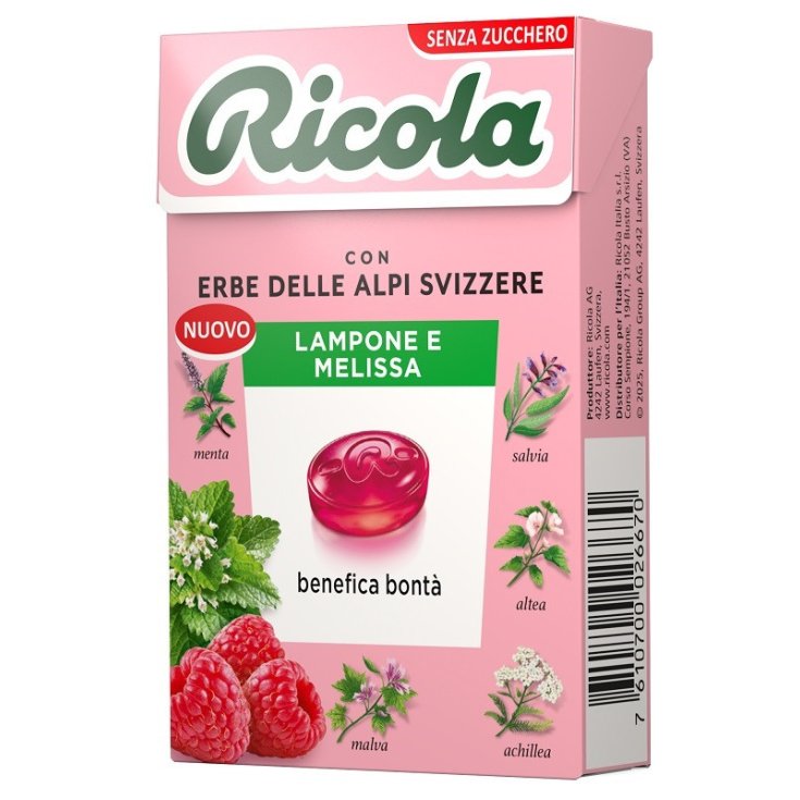Ricola Caramelle Lampone e Melissa per Gola e Alito Fresco 50 g