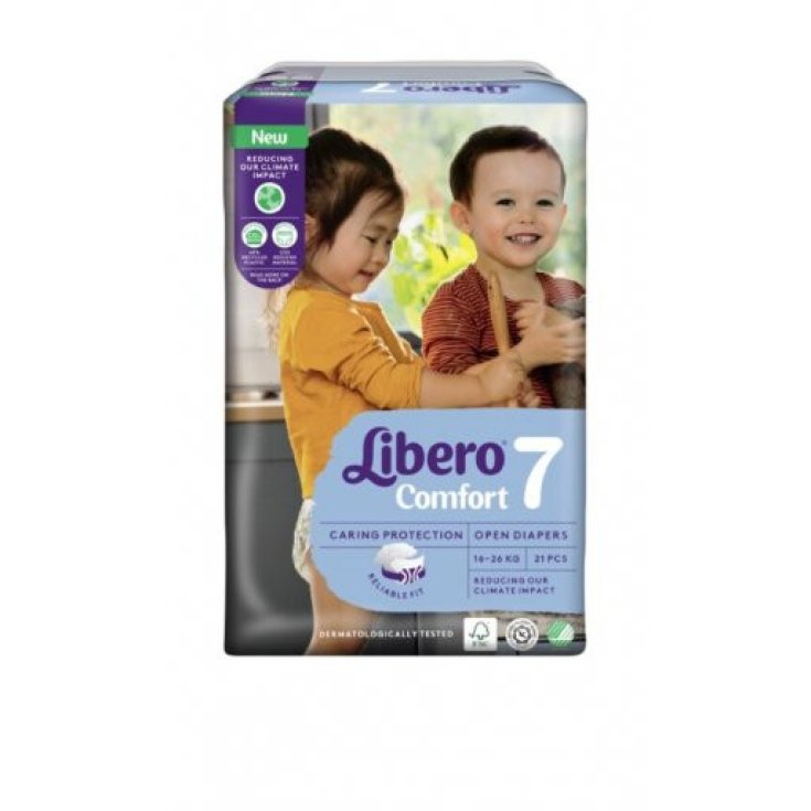 Libero Comfort 7 Pannolini 16-26kg, Taglia 7, 21 Pezzi