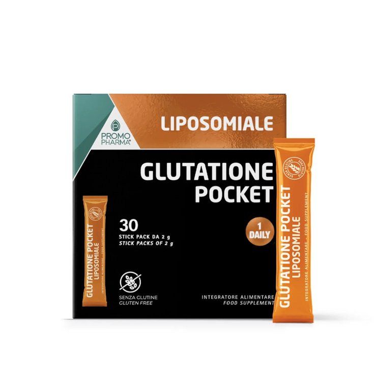 Promopharma Liposomiale Glutatione Pocket Integratore Depurante, 30 Stick