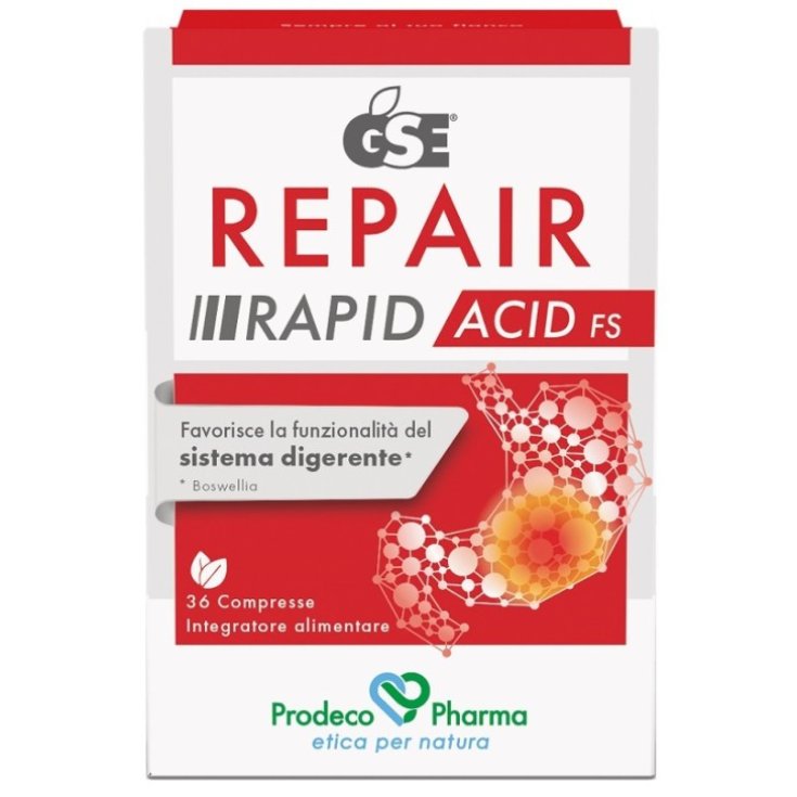 Prodeco Pharma GSE Repair Rapid Acid FS: Integratore per Acidità - 36 Compresse Prodeco Pharma GSE Repair Rapid Acid FS: Integratore per Acidità - 36 Compresse