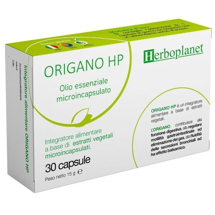 Herboplanet Origano Olio Essenziale Microincapsulato 30 Capsule