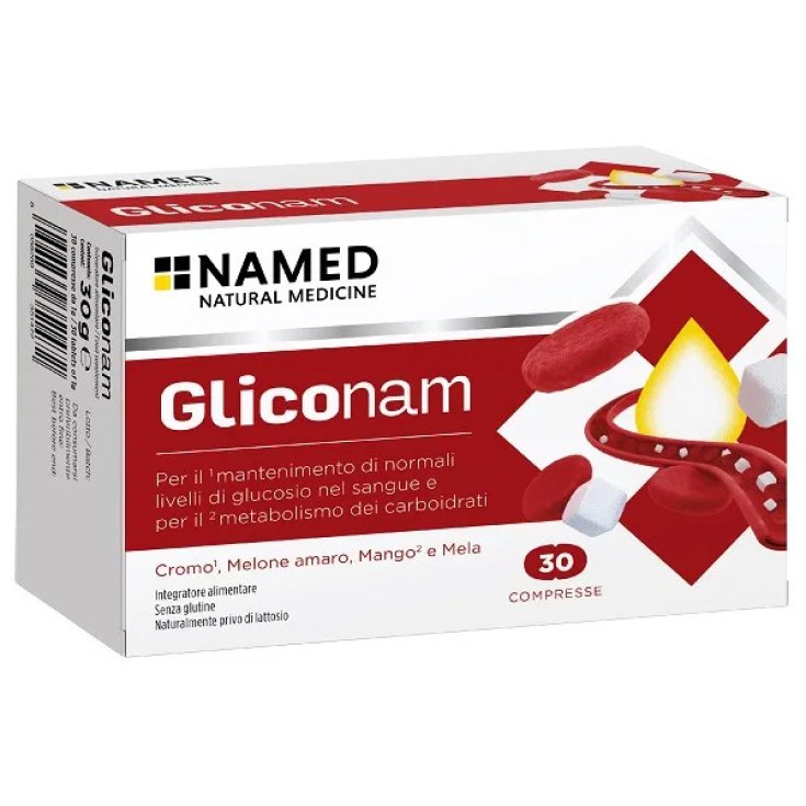 Named Srl, Gliconam Integratore per Metabolismo Carboidrati, 30 Compresse