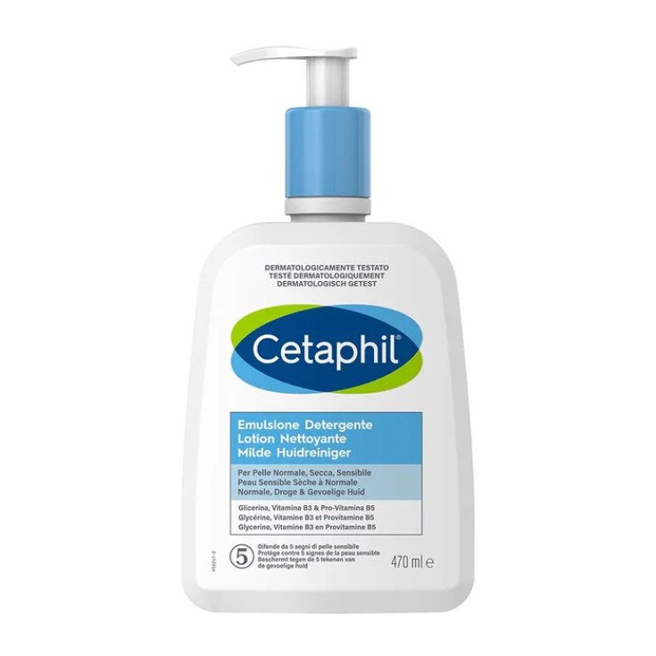 Cetaphil Emulsione Detergente Pelle Normale, Secca e Sensibile 470 ml