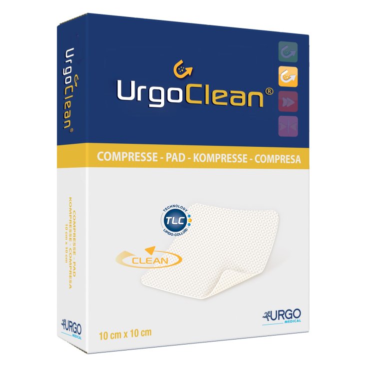 Urgo Urgoclean Medicazione Sterile 10x10 cm, 5 Pezzi