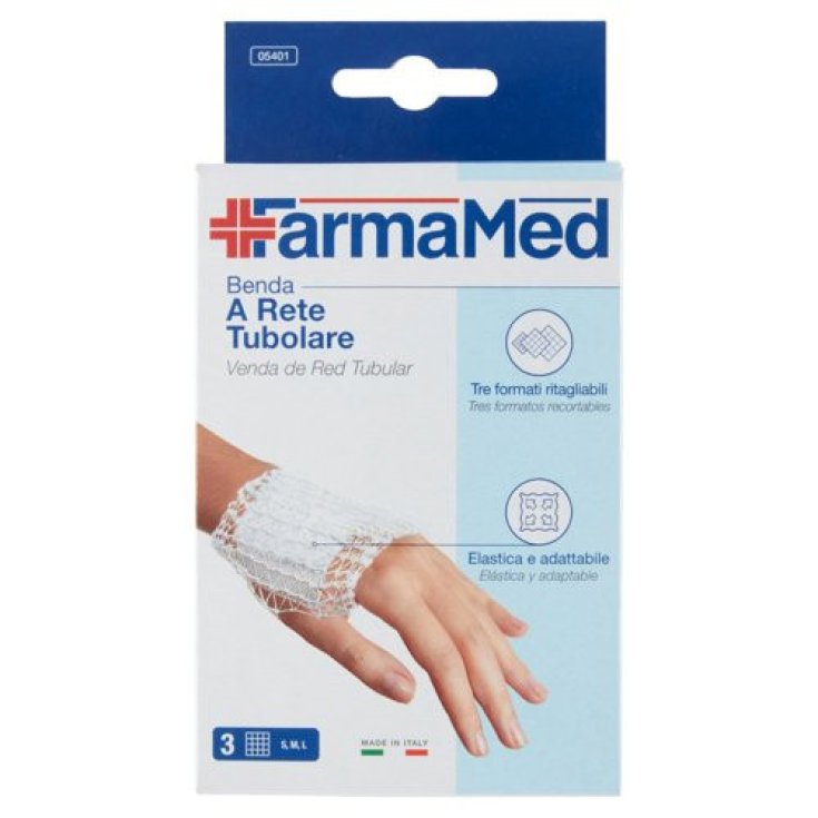 Farmamed Benda a Rete Tubolare per Dita, 3 Pezzi