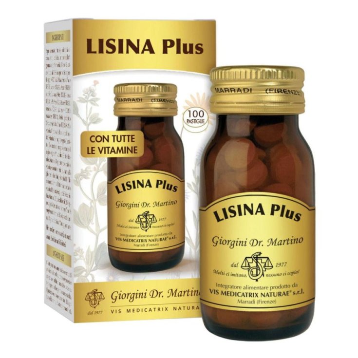 Dr.giorgini Ser-vis Lisina Plus, Integratore per Ossa e Sistema Immunitario, 100 Pastiglie