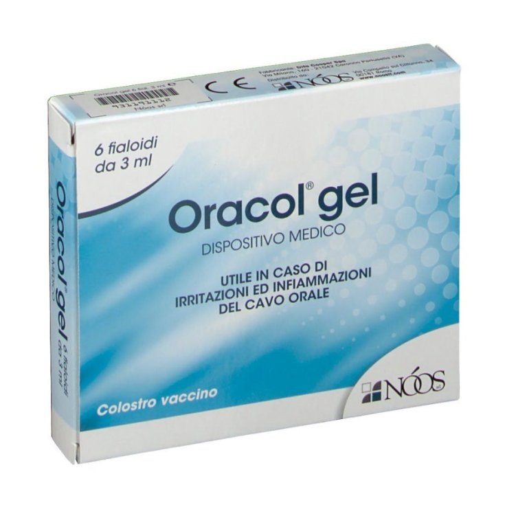 Noos Oracol Gel Lenitivo Cavo Orale, 6 Fialoidi Monodose da 3ml