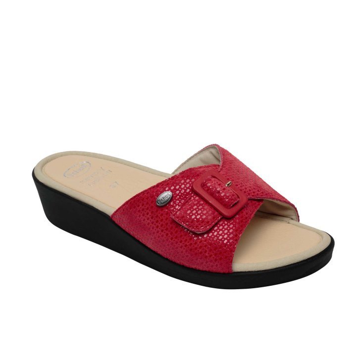 Scholl's Cindy Suede D Rosso