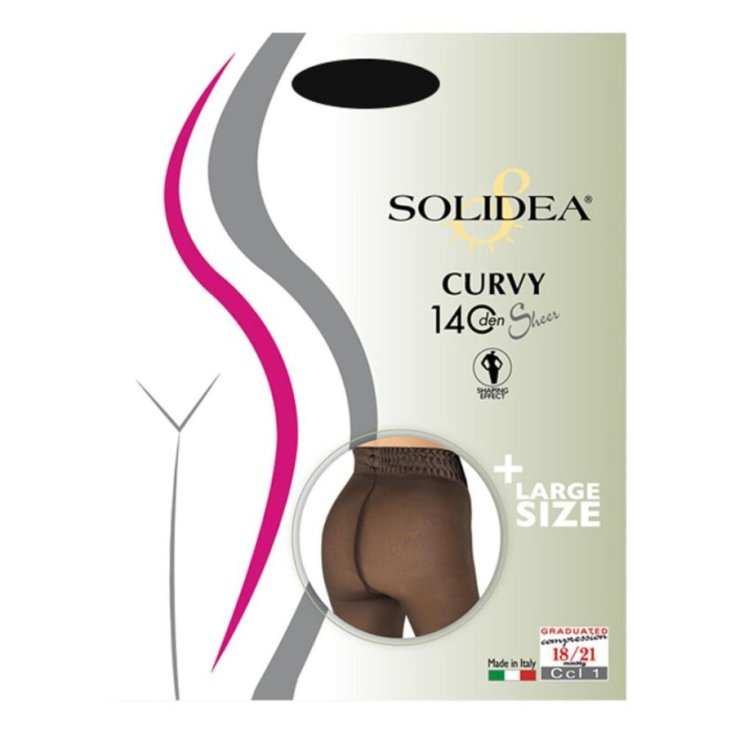 Solidea Curvy 140 Sheer Collant Glace Taglia 3Ml-Xl