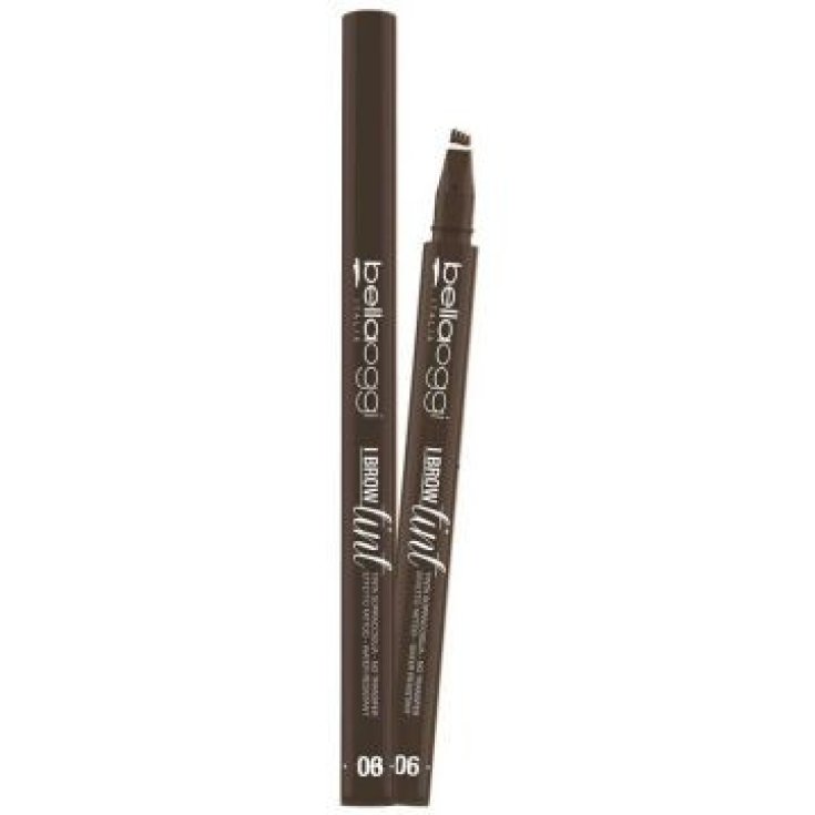 Bellaoggi I Brow Liner 004, Matita Sopracciglia Castano Medio Rosso