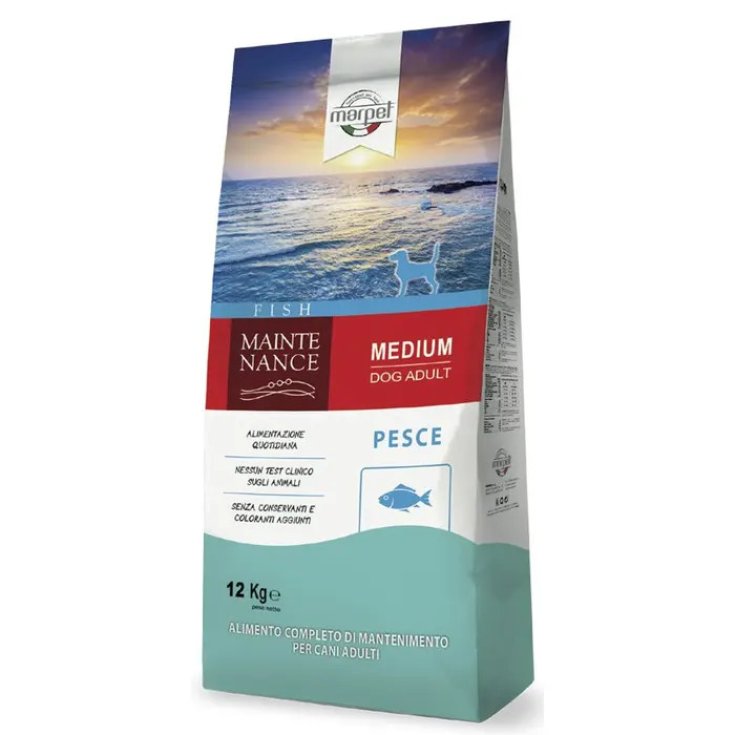 Marpet Maintenance Pesce, 12 kg, Crocchette per Cani Adulti Taglia Media