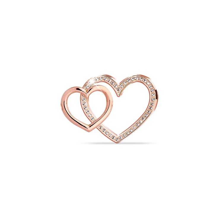 Mast Industria Italiana Orecchino Cuore di Cristallo Medical Jewels