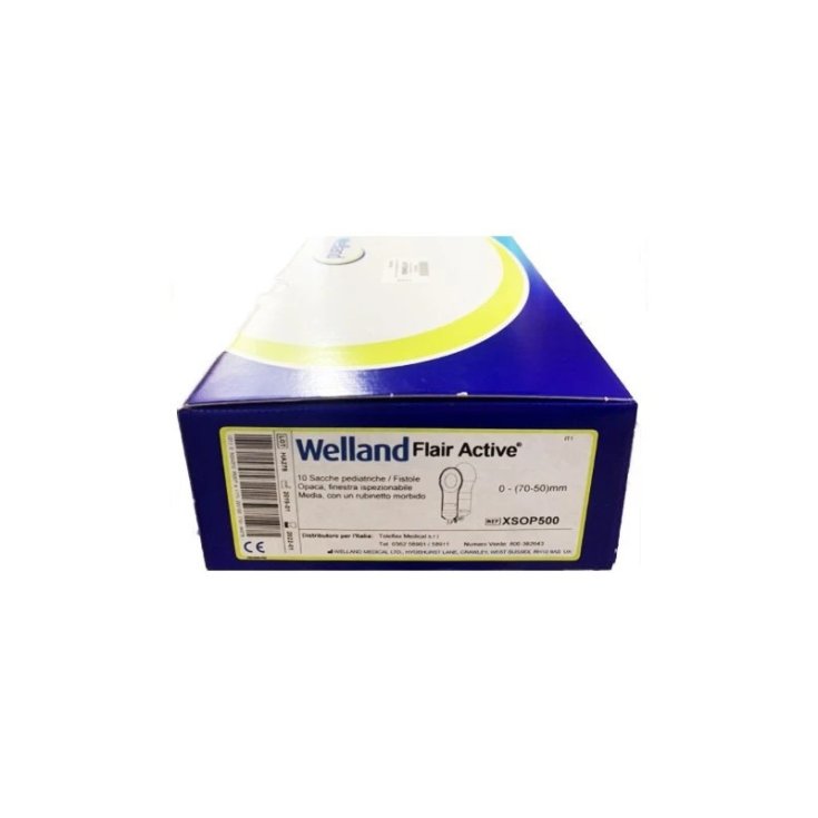 Teleflex Medical Sacca Urostomia Pediatrica Fistole, Media Opaca, Ritagliabile, Doppio Scarico - 10pz