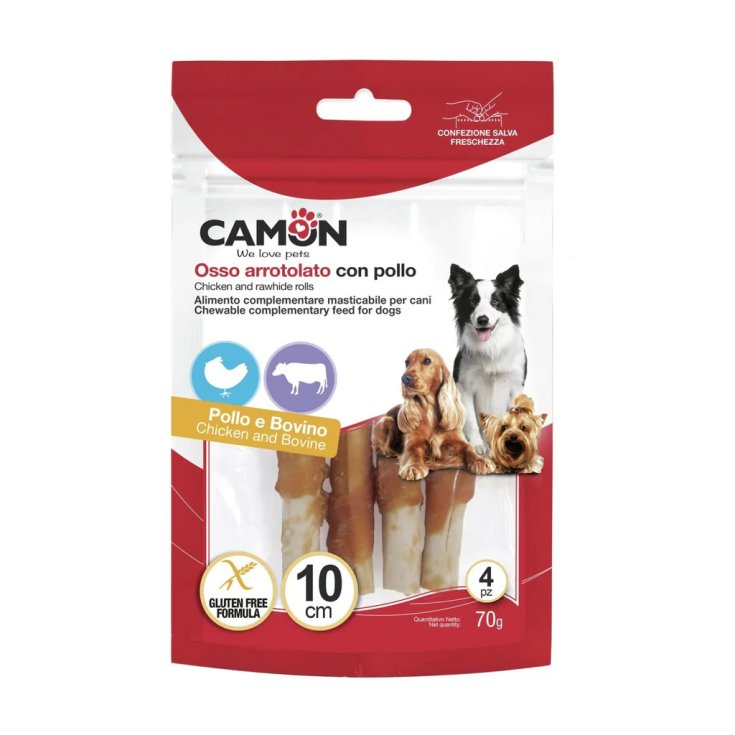 Camon Snack Arrotolato con Pollo, 70 g (4 pezzi)