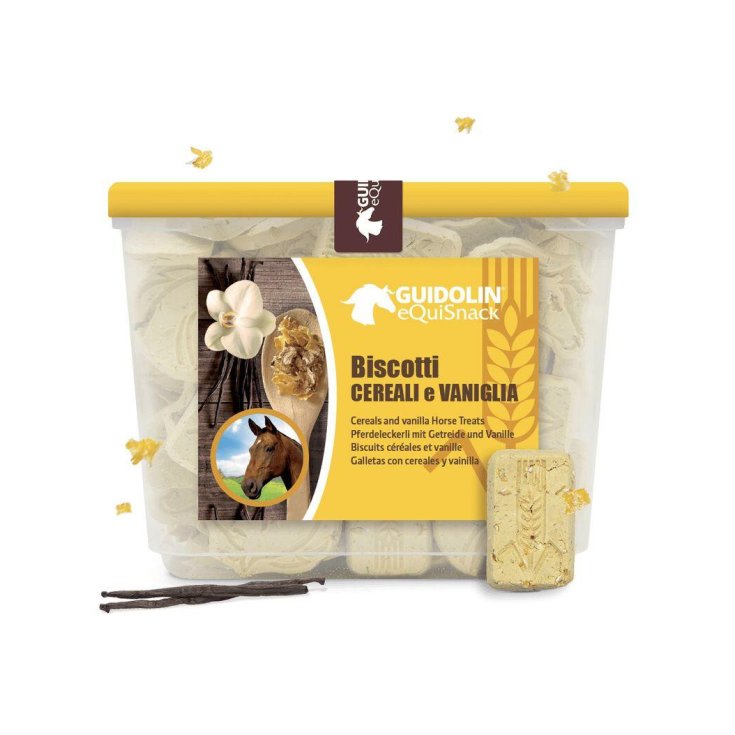 Equisnack Biscotti per Cavalli ai Cereali e Vaniglia 2KG