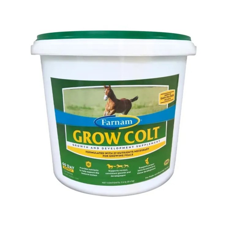 Chifa Grow Colt, Mangime in Polvere per Equini Giovani, 3.4 kg