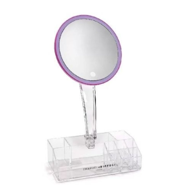 Emanuela Biffoli Specchio Tavolo Ingranditore 10x con Luce Led