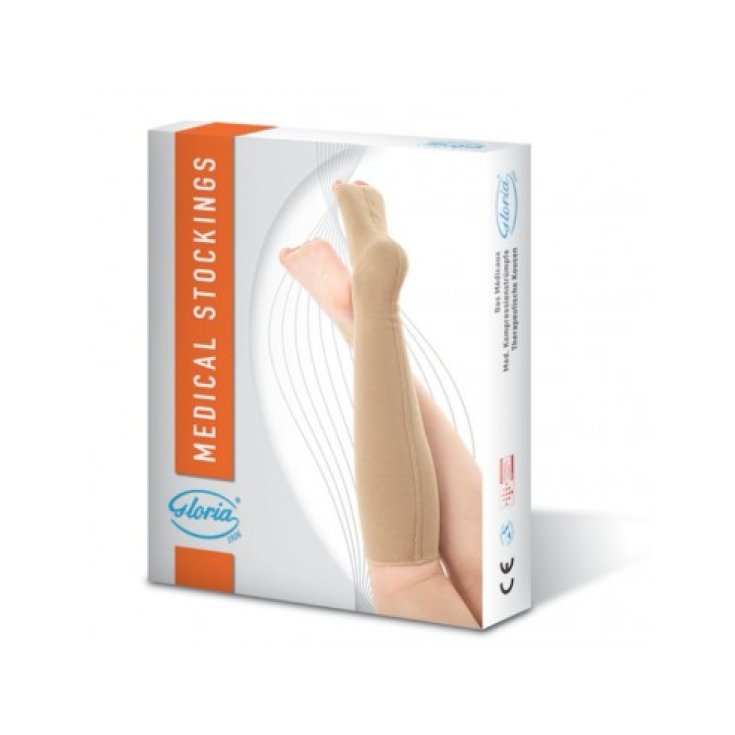 Gloria Gambaletto Trama Piatta Autoreggente Beige Corto
