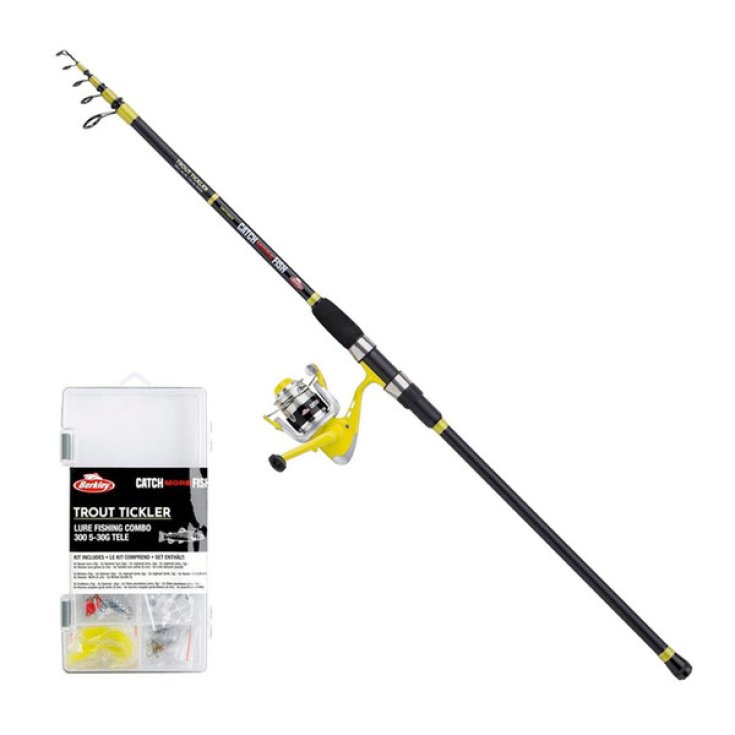 Canna da Pesca con Frange e Piuma 50cm