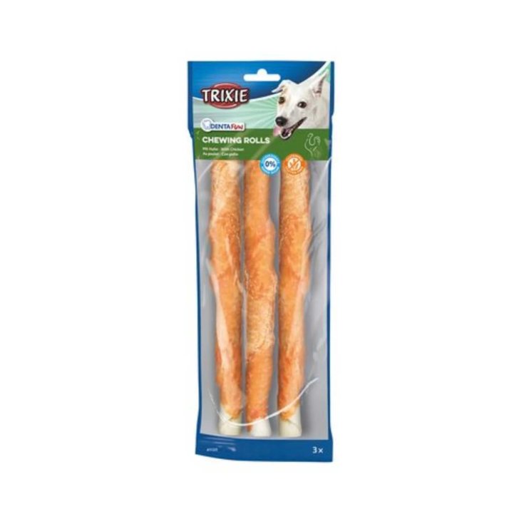 Trixie Denta Fun Bastoncini al Pollo per Cani, 17cm, 140g