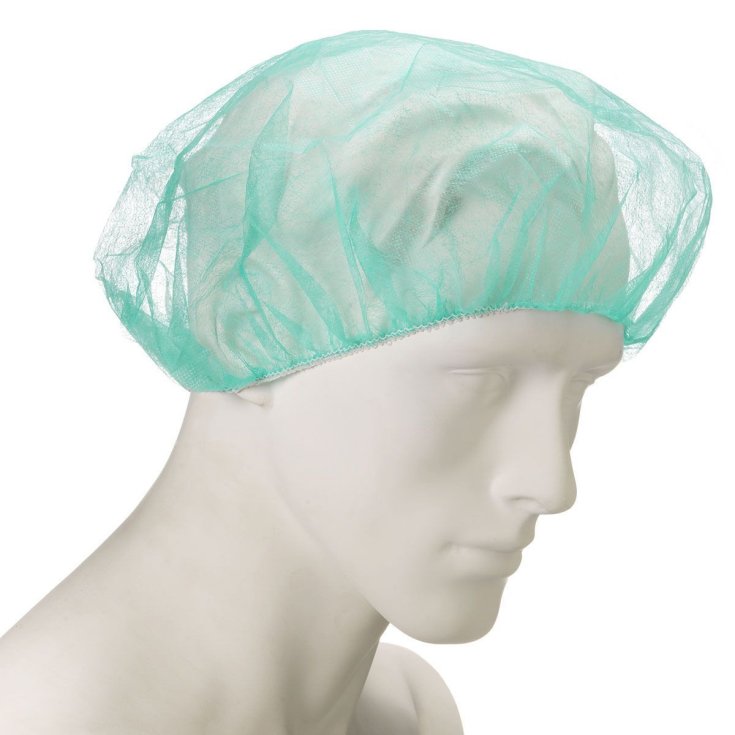 Lifeguard Medical Cuffia Monouso Verde in Polipropilene, 100 Pezzi