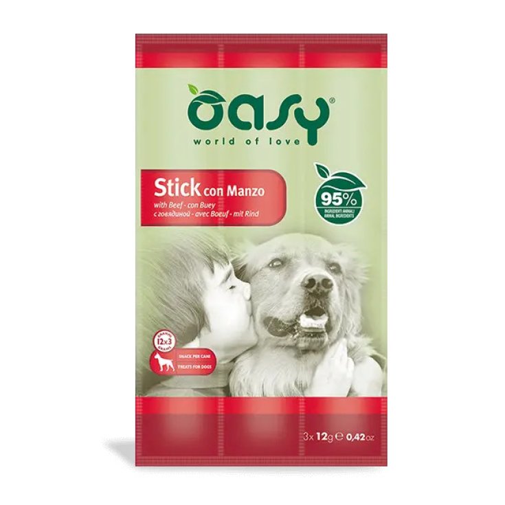 Wonderfood Snack per Cani con Manzo 3 Pezzi