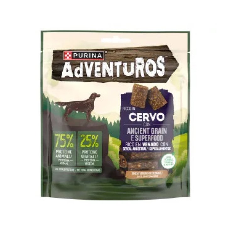 Nestl&eacute; Adventuros Snack per Cani Ricco in Cervo 120 g