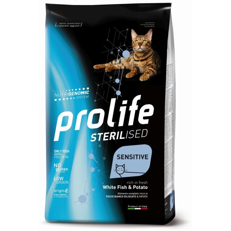 Prolife Cibo Secco Gatti Sterilizzati Pesce Bianco e Patate 400g Prolife Cibo Secco Gatti Sterilizzati Pesce Bianco e Patate 400g