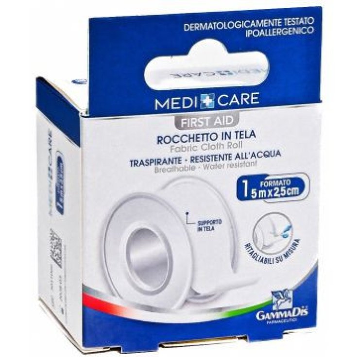 Gammadis Farmaceutici Medicare Cerotto in Tela Rocchetto Bianco Plus 500x2,5 cm