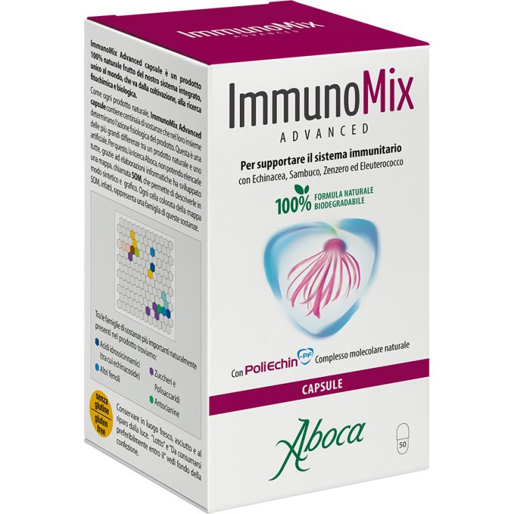 Aboca ImmunoMix Advanced Integratore Supporto Sistema Immunitario 2x50 Capsule