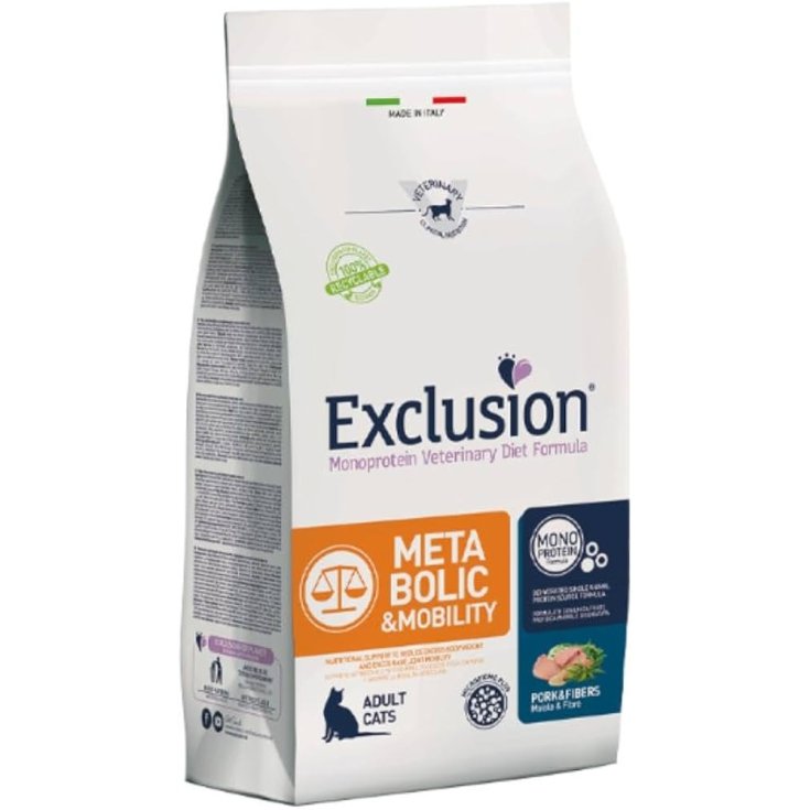 Exclusion Diet Metabolic Mobility Maiale e Fibre Gatto Adulto 1.5 kg