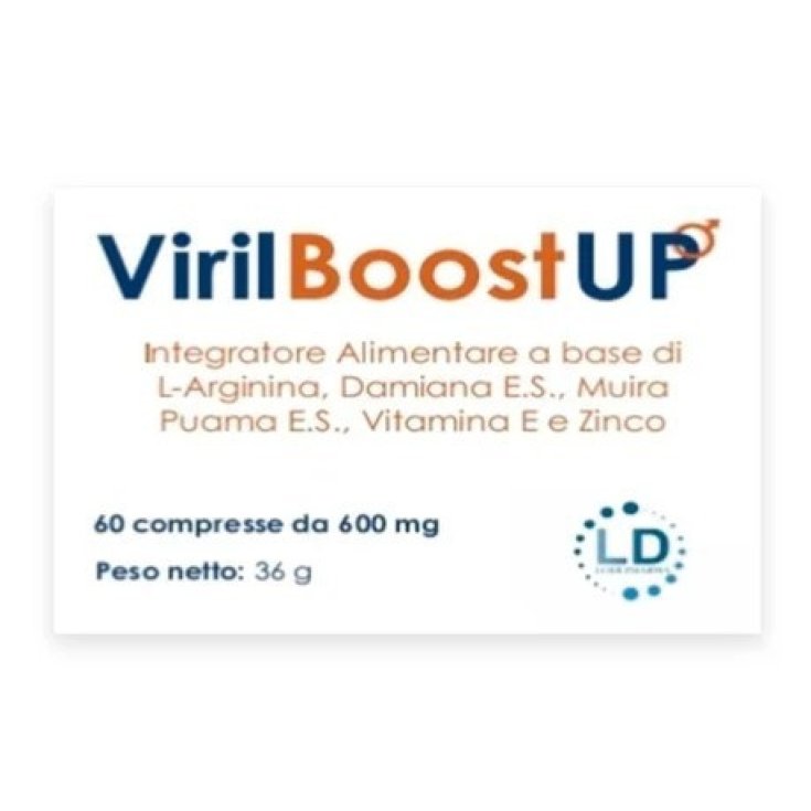 Lodi Pharma VirilBoost UP Integratore per Energia e Fertilit&agrave; Maschile 60 Compresse