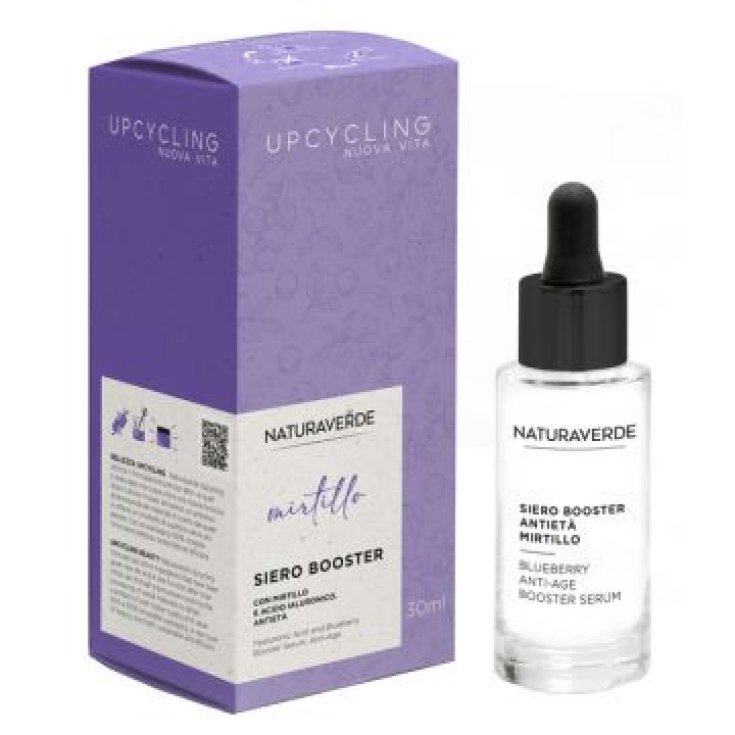 Natura Verde Upcycling Mirtillo Siero Viso Booster Antiet&agrave; 30 ml