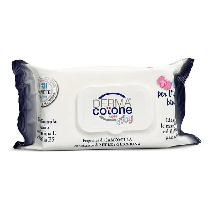 Dermacotone Baby Salviette Camomilla e Talco, 40 Pezzi