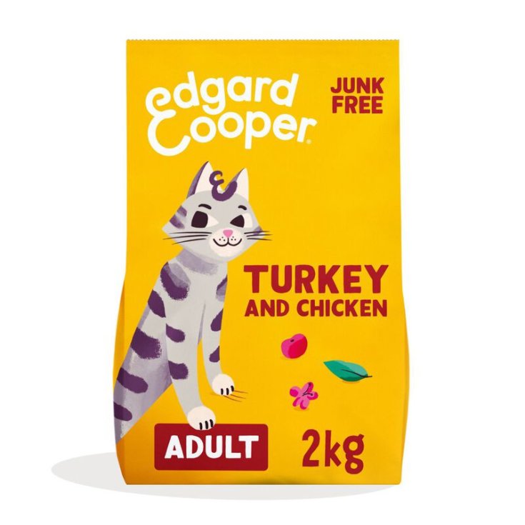 Edgard & Cooper Adult Cat Tacchino e Pollo 2kg, Sterilizzati