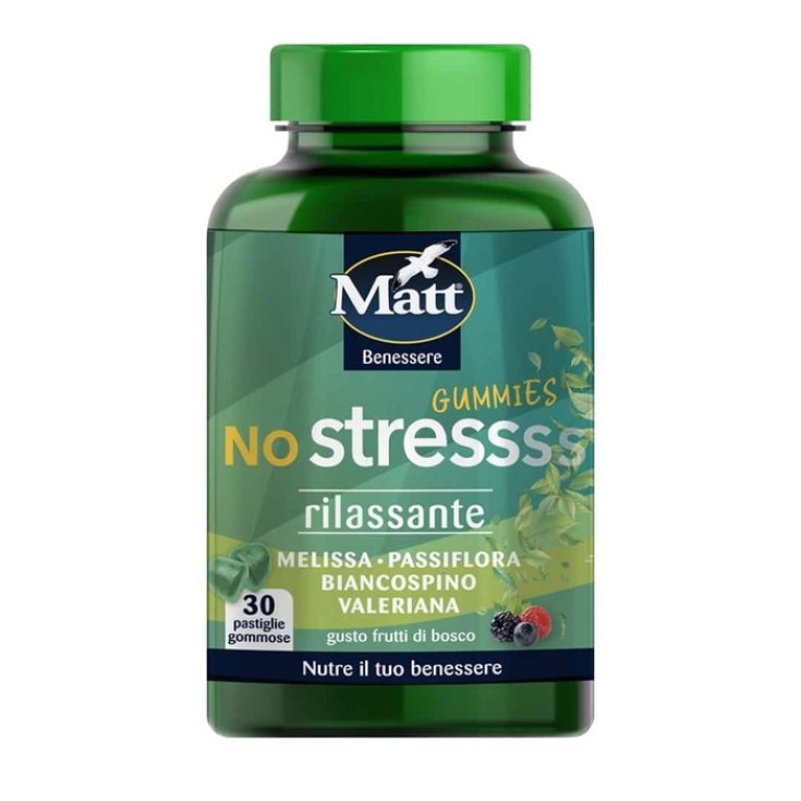 Matt No Stress, 30 Pastiglie Gommose per Benessere Mentale
