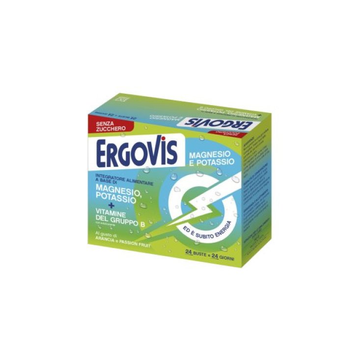 Ergovis Magnesio Potassio Vitamine B Senza Zucchero - 24 Buste