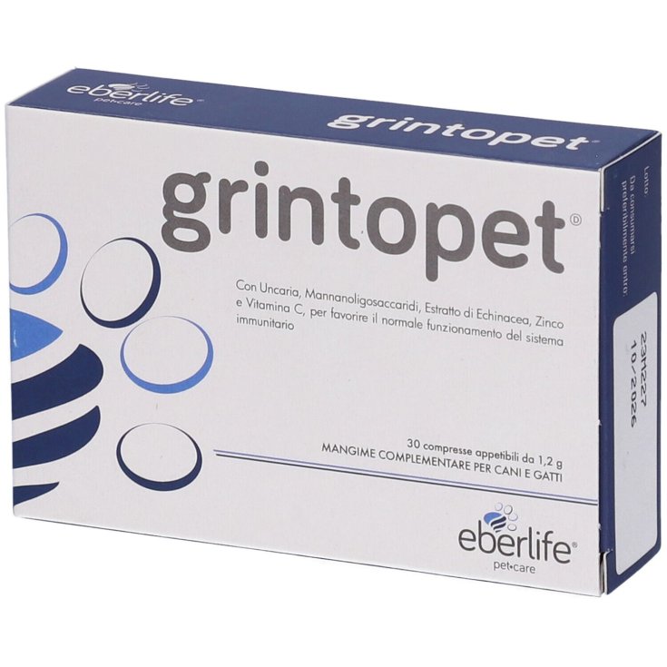 Eberlife Farmaceutici Grintopet 30 Compresse Veterinarie