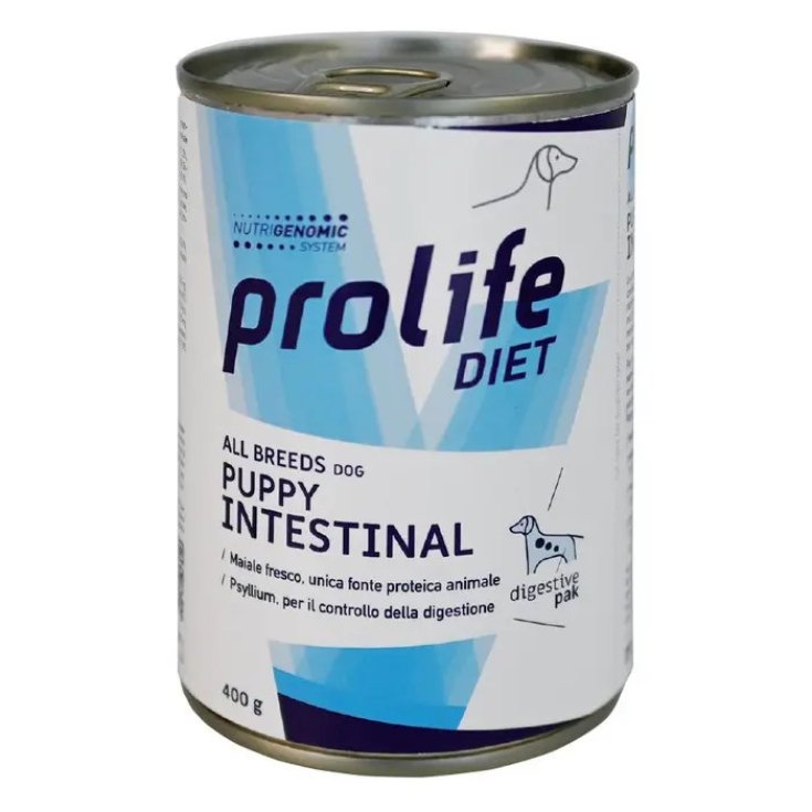 Prolife Dog Diet Intestinal Puppy All Breeds, Cibo Umido per Cani, Lattina 400 g