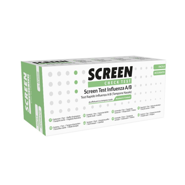 Screen Pharma Test Rapido Influenza A/B Tampone Nasale Faringeo