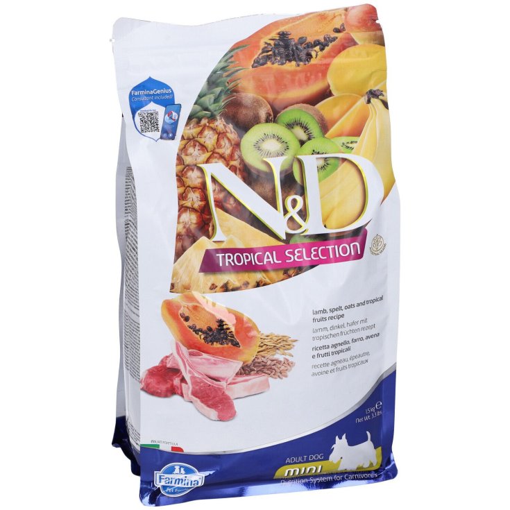 Russo Mangimi N&D Agnello Mini Adulti con Frutti Tropicali 1,5kg