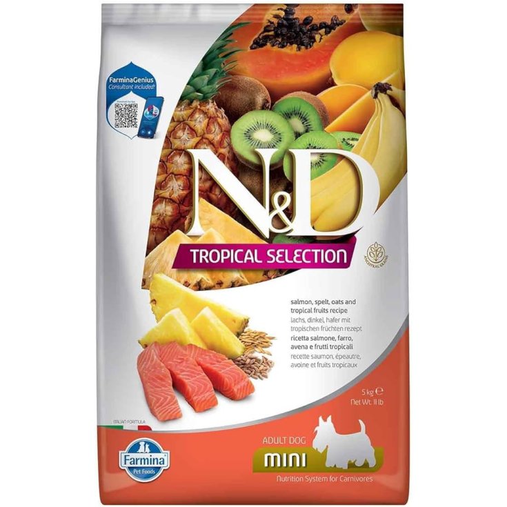 Russo Mangimi N&D Tropical Salmone Mini Adulto 5kg