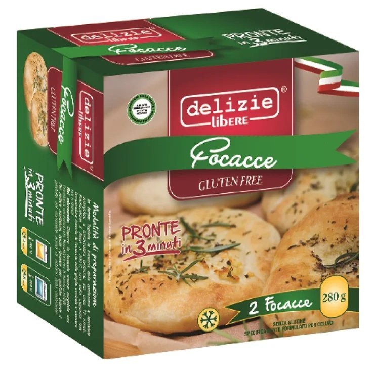 Delizie Libere Focaccia Spinaci Surgelata Senza Glutine 140g