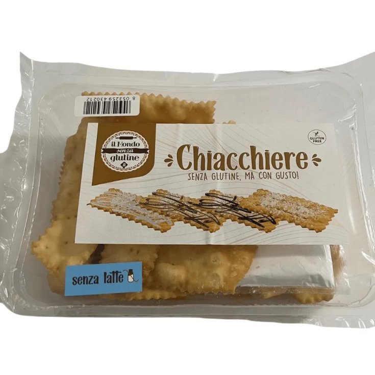 Un Mondo Senza Glutine Biscotti Frolla Chiacchiere Cioccolato Bianco, 150g