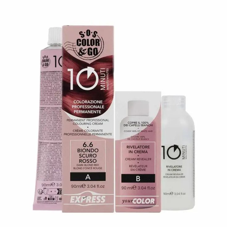 Sos Color&Go Colorazione Permanente 6.6 Biondo Scuro Rosso