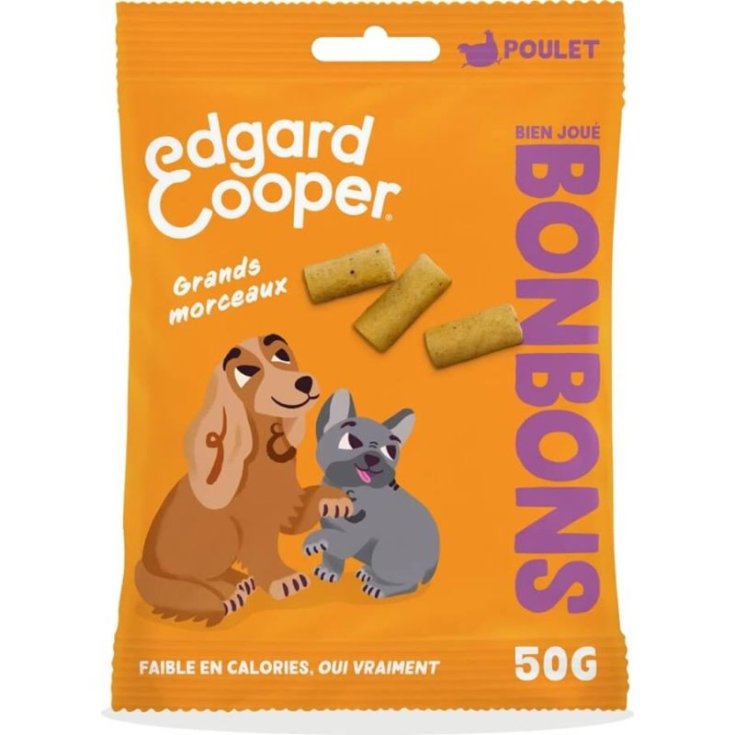 Edgard & Cooper Bocconcini di Pollo per Cani Taglia Piccola 50 g