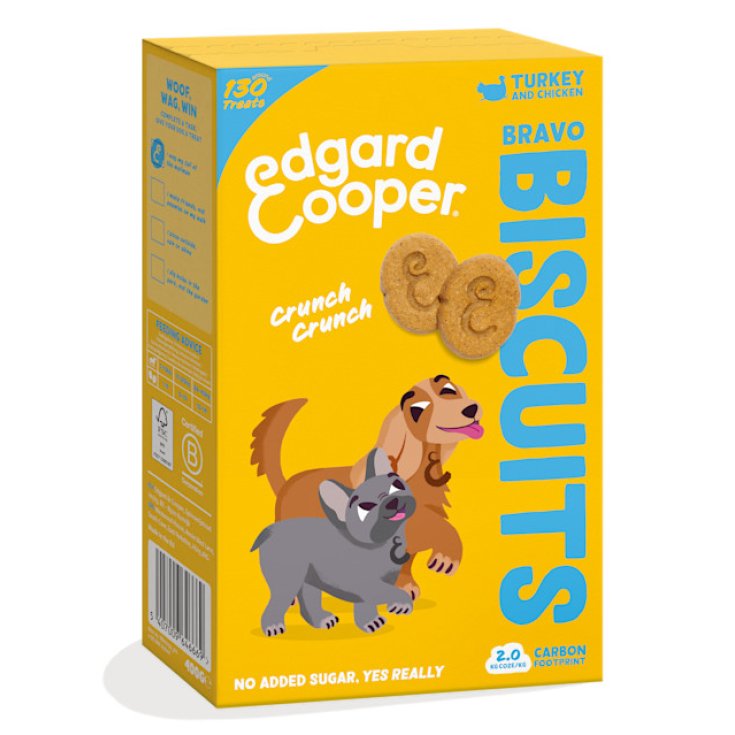 Edgard & Cooper Biscotti per Cani con Tacchino e Pollo 400 g